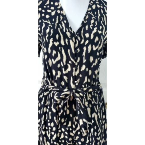 Rails Sophia Cheetah Romper Women's Black and Beige Sz Small EUC - Picture 2 of 8